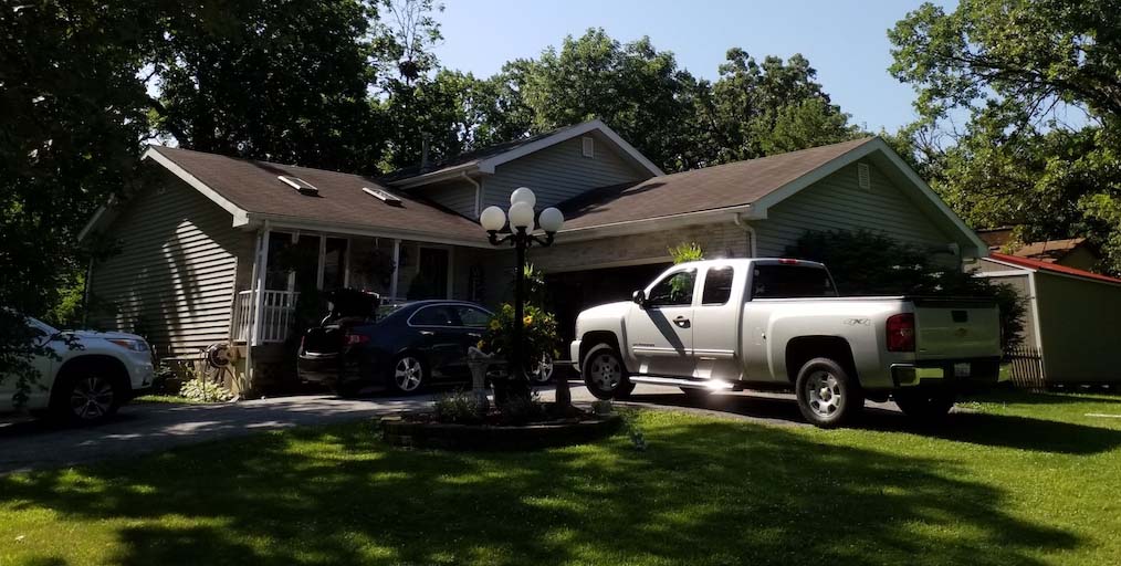 house after roof installation